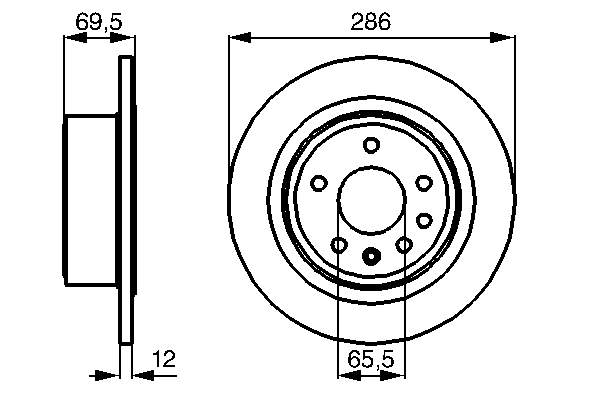 Do koszyka 90444513 Opel Tarcza hamulcowa tylna