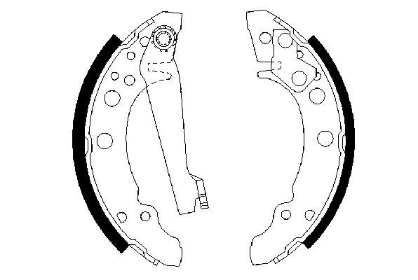 0986487002 Bosch klocki hamulcowe tylne bębnowe