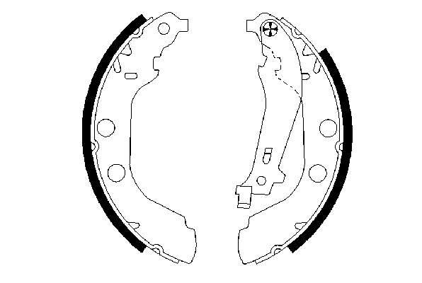 0986487549 Bosch klocki hamulcowe tylne bębnowe