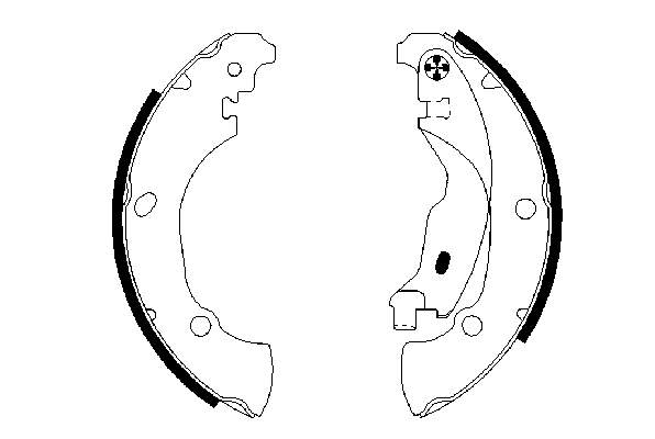 0986487560 Bosch klocki hamulcowe tylne bębnowe