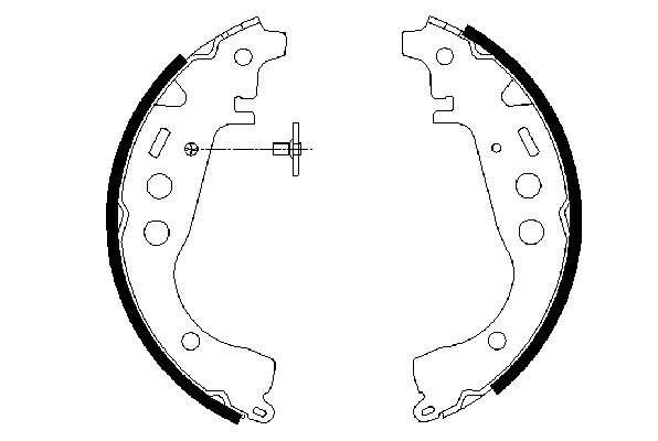 0986487589 Bosch Klocki hamulcowe tylne bębnowe