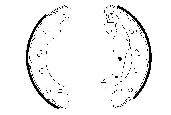 Klocki hamulcowe tylne bębnowe 0986487600 Bosch