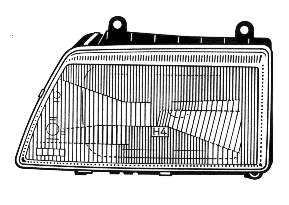 Reflektor prawy Opel 0301025356 cena, od 66,40 USD