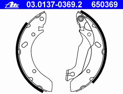 SA062 Hyundai/Kia Klocki hamulcowe tylne bębnowe