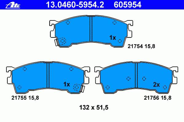 Klocki hamulcowe przednie tarczowe Mazda GGYA3323ZC cena, od 26,09 USD
