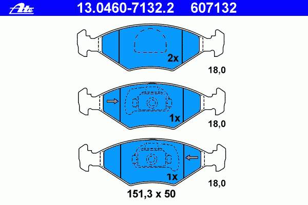 7084811 Fiat/Alfa/Lancia Klocki hamulcowe przednie tarczowe