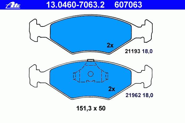 Klocki hamulcowe przednie tarczowe P23055 Brembo