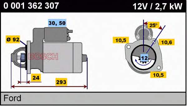 0001362307 Ford Rozrusznik