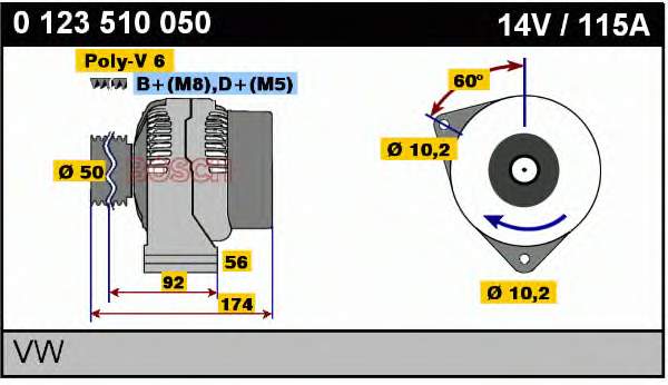 A010154320280 Mercedes alternator