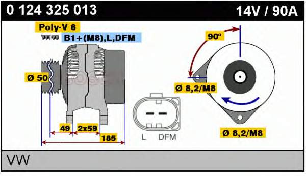 Alternator Audi A3 (8L1)