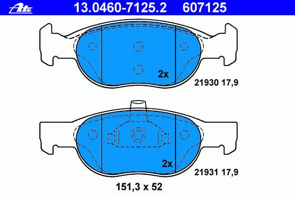 77362170 Fiat/Alfa/Lancia Klocki hamulcowe przednie tarczowe
