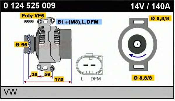 06B903016AA VAG alternator