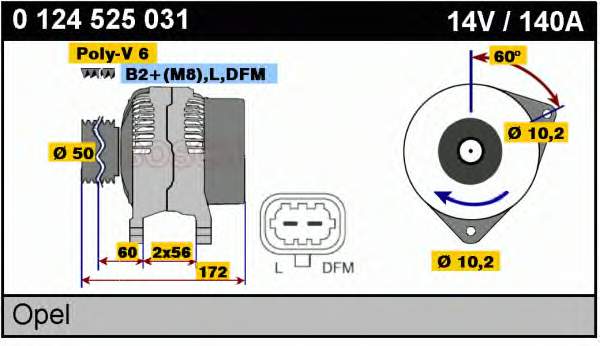 Alternator 443064 VALEO