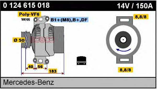 Alternator Chrysler PT Cruiser 