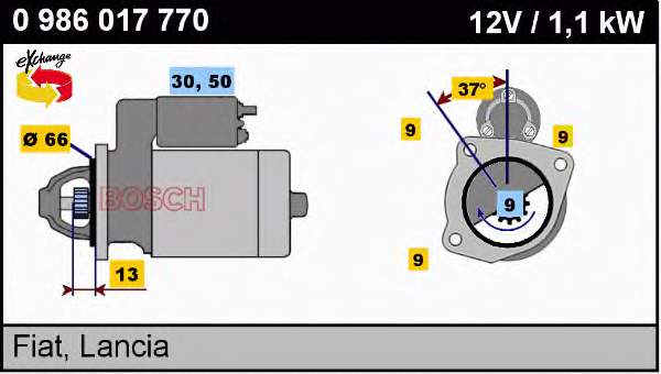 63223730 RG Remanufactured rozrusznik