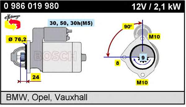 12412246571 BMW Rozrusznik