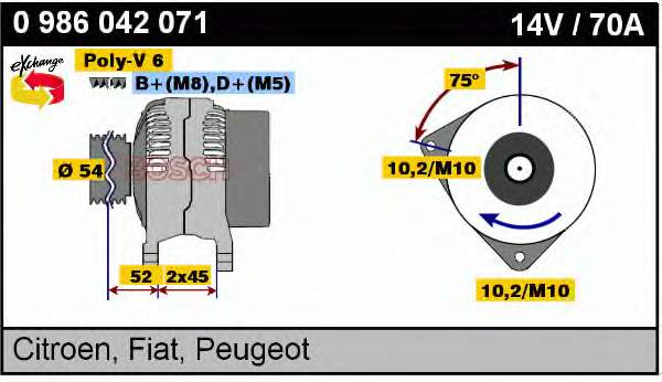 A002TB4891 Mitsubishi Alternator