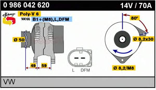 037903025N VAG Alternator