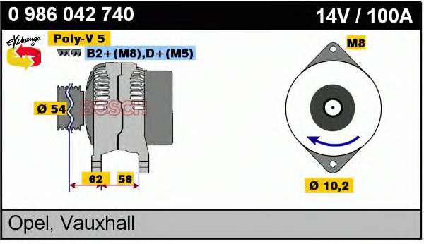 4073 Cevam Alternator