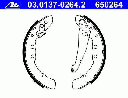 Klocki hamulcowe tylne bębnowe VAG 443609525A cena, od 23,41 USD