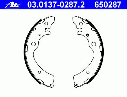 Klocki hamulcowe tylne bębnowe Honda 43053S10A00 cena, od 25,87 USD
