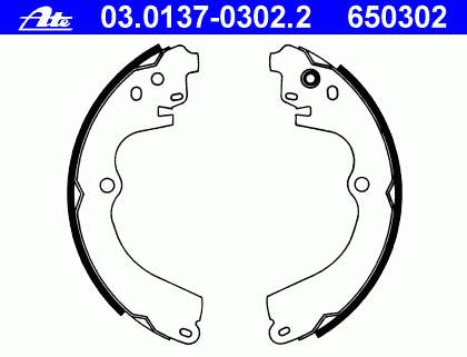 Klocki hamulcowe tylne bębnowe Subaru 26298AA040 cena, od 30,37 USD