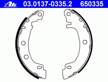 Klocki hamulcowe tylne bębnowe 8DB355004691 HELLA