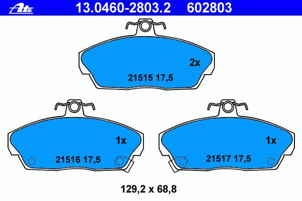 Klocki hamulcowe przednie tarczowe Nipparts J3604031 cena, od 17,18 USD