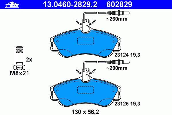 Klocki hamulcowe przednie tarczowe 8DB355018261 HELLA