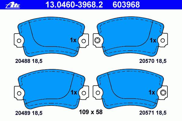Klocki hamulcowe przednie tarczowe TRW GDB243 cena, od 26,95 USD