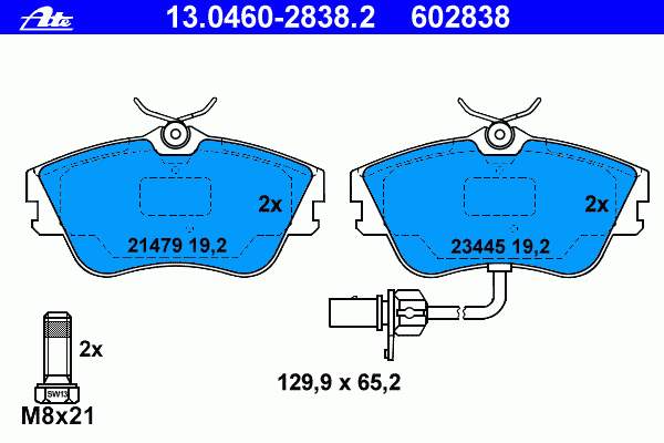 Klocki hamulcowe przednie tarczowe VAG 7D0698151G cena, od 31,48 USD