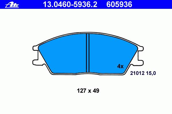 Klocki hamulcowe przednie tarczowe Dafmi D991E cena, od 16,28 USD