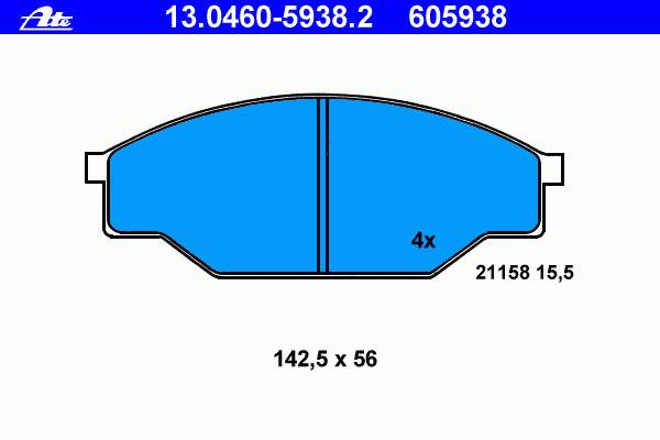 Klocki hamulcowe przednie tarczowe Toyota 0449135200 cena, od 33,40 USD