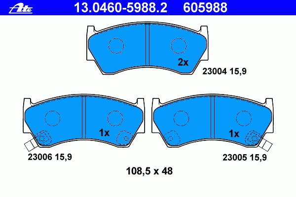Klocki hamulcowe przednie tarczowe Nissan/Infiniti 410600M8X2 cena, od 15,65 USD