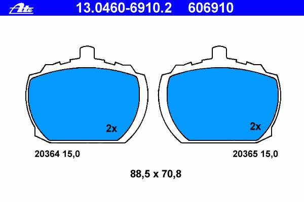 5018907 Ford Klocki hamulcowe przednie tarczowe