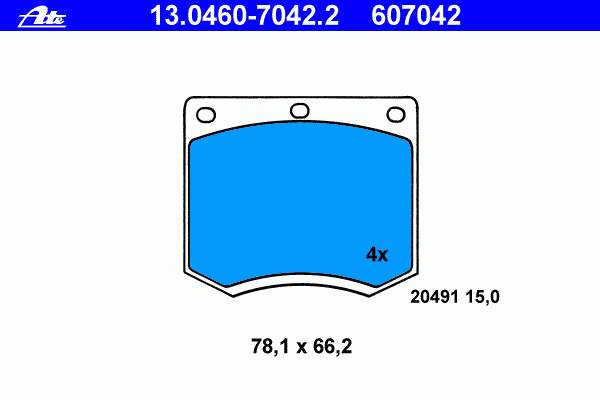 7T16A61294AB Ford Klocki hamulcowe przednie tarczowe