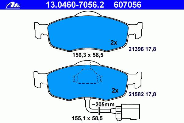 Klocki hamulcowe przednie tarczowe Textar 2307104 cena, od 28,45 USD