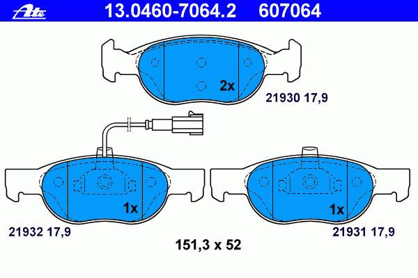 Klocki hamulcowe przednie tarczowe Ferodo FDB1040 cena, od 28,13 USD