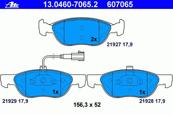 Klocki hamulcowe przednie tarczowe Febi 16091 cena, od 30,85 USD