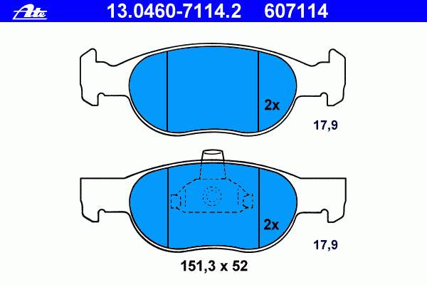 71772209 Fiat/Alfa/Lancia Klocki hamulcowe przednie tarczowe