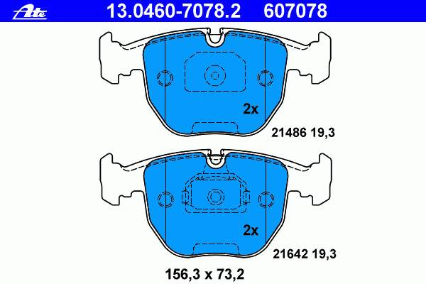 34112282090 BMW klocki hamulcowe przednie tarczowe