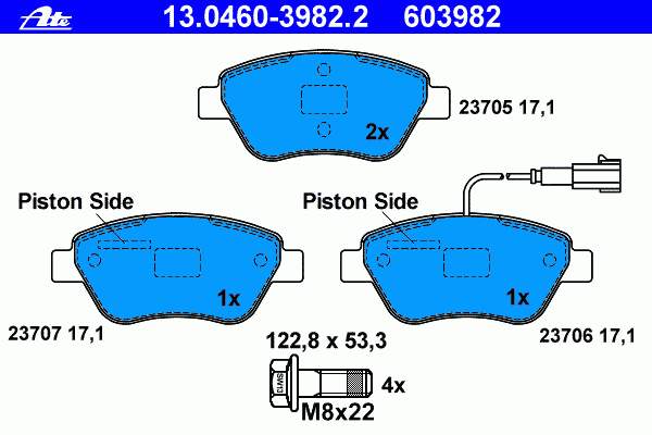 1636412880 Peugeot/Citroen Klocki hamulcowe przednie tarczowe