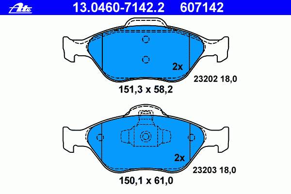 1236880 Ford klocki hamulcowe przednie tarczowe