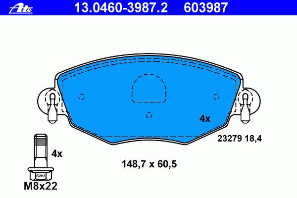 1521531 Ford klocki hamulcowe przednie tarczowe