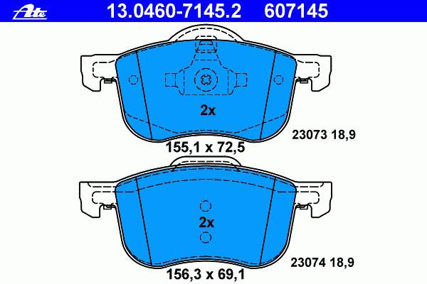 30776712 Volvo klocki hamulcowe przednie tarczowe