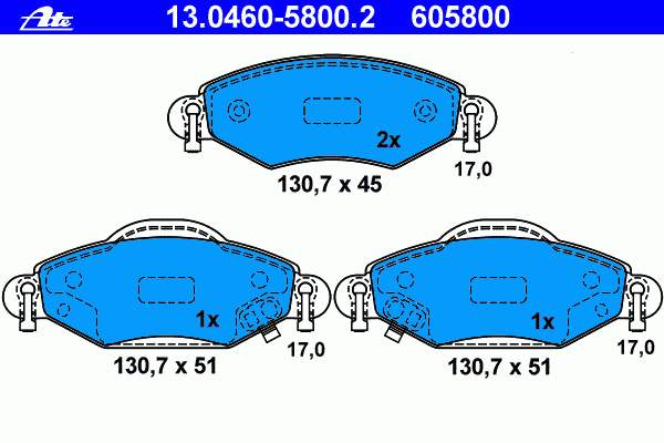 Klocki hamulcowe przednie tarczowe Febi 16576 cena, od 26,59 USD