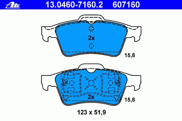 Okładziny (klocki) do hamulców tarczowych tylne Renault (RVI) 8660004473 cena, od 24,02 USD