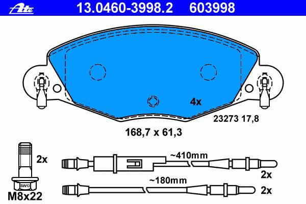 425216 Peugeot/Citroen Klocki hamulcowe przednie tarczowe