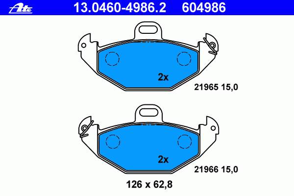 Okładziny (klocki) do hamulców tarczowych tylne Renault (RVI) 7701205491 cena, od 23,75 USD