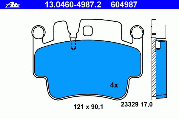 Klocki hamulcowe przednie tarczowe Febi 16522 cena, od 63,43 USD